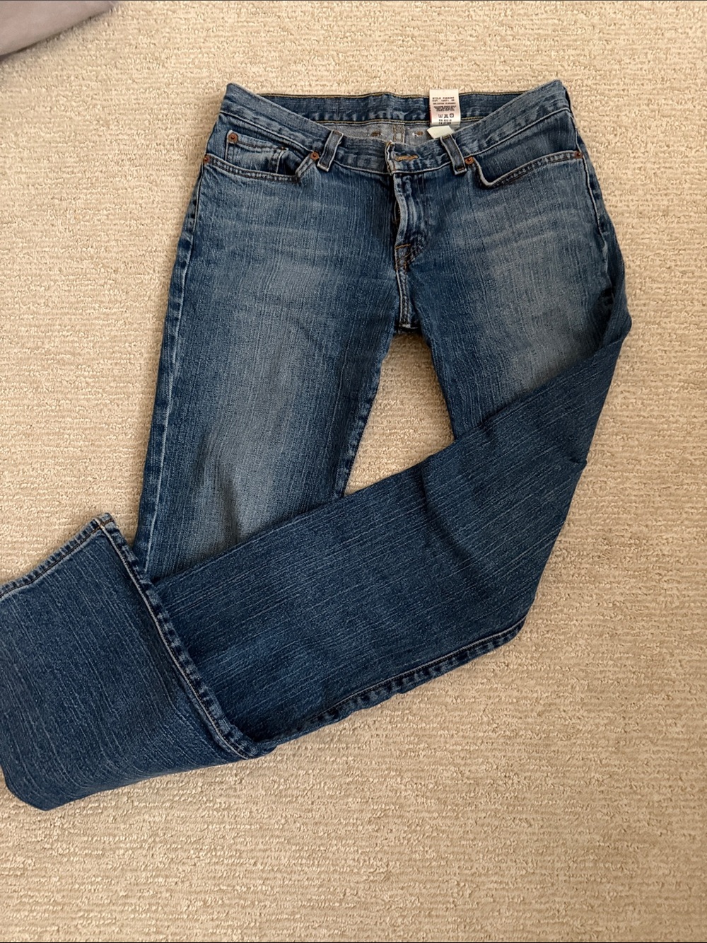 Lucky Brand Dungarees mid rise flare size 6/26